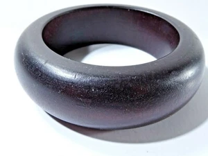 Amrita Singh Women's Wood Wide Brown Bangle Bracelet NWT 98 - Picture 1 of 5