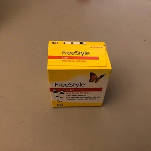 Free Style Lite Test Strips EXP 07/31/2025 - 100 Count , FREE SHIPPING - Picture 1 of 3