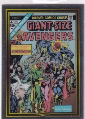 Carte Topps Marvel Chrome 2024 n° MG-10 Taille Géante Avengers (Taille Régulière) - Photo 1/2