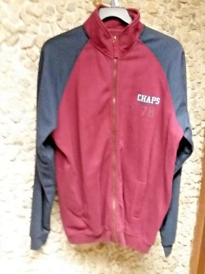 NUEVO CON ETIQUETAS Chaps Hombre Azul y Borgoña XLT Chaqueta $22.99 (Precio de venta sugerido por el fabricante $69.50) Foto 1 de 4