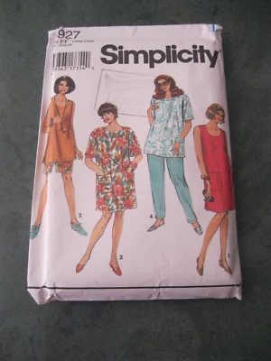 Simplicity:: Pattern no. 9927: Ladies Items  : Sizes 18W-24W :1995  : Uncut - image 1 of 2