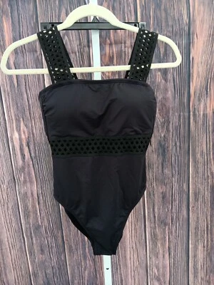 Traje de baño Kenneth Cole Bandeau Mio de una pieza para mujer, lin en tacones de aguja, XS AB2 Foto 1 de 4