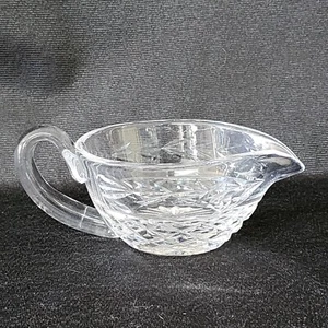 Beautiful Hand Cut Waterford Crystal Glandore Gravy/Sauce Boat SIGNED - Picture 1 of 6