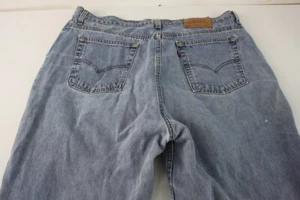 Levi's 522 Taper Fit, Taper Legs 40W x 34L  Denim Jeans - REAR  SEAM WEAR #C079 - Picture 1 of 8