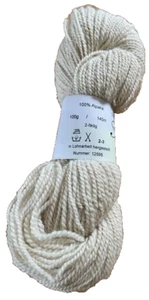 100g Alpakawolle von unseren Tieren - Daisy, Gismo - creme - Picture 1 of 2
