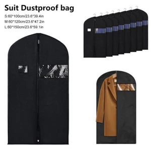 Ropa a prueba de polvo de 60" Prenda Traje Cubierta Bolsa de almacenamiento Abrigo para el hogar Vestido Protectores - Imagen 1 de 19
