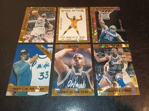 RARE Shaquille Oneal 1992 Gold Foil Rookie 6-Card Set! + BONUS Shaq Stanzformen - Bild 1 von 2