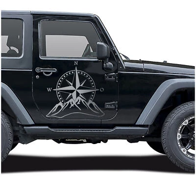 Bussola Berge Argento Lucido Grande 50x48cm Pellicola Adesivo All Ranger KX059 - Immagine 1 di 4