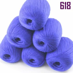 New Sale Soft 6 Skeins x50g Pure Cashmere Blankets Hand DIY Knit Wool Yarn 18 - Picture 1 of 12