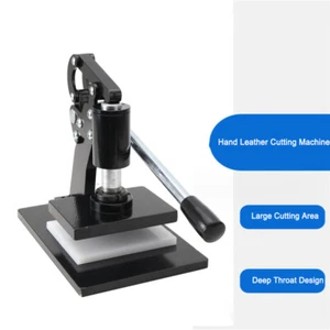 Leather Cutting Manual Hand Press Leather Embossing Leathercraft Mold Die Cutter - Bild 1 von 10