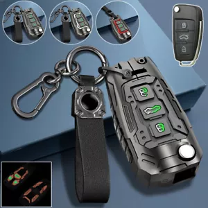 Alloy Silicone Car Key Case Cover For Audi A3 S3 A4 S4 RS4 A6 S6 RS6 Q5 RS Q7 TT - Picture 1 of 24
