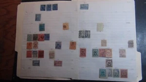 Stampsweis Colombia stamp collection on homemade pages est 738 stamps - Picture 1 of 19