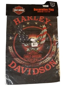 Harley Davidson American Eagle Flag 12,5x18 pulgadas RARA - Imagen 1 de 5