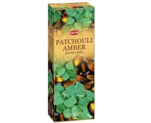 HEM Patchouli Amber 120 Incense Sticks Meditation Aroma Relaxation Fragrance - Picture 1 of 3
