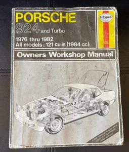 Haynes Porsche 924 & Turbo 1976-1982 Owner's Workshop Manual c1984 Paperback - Picture 1 of 9