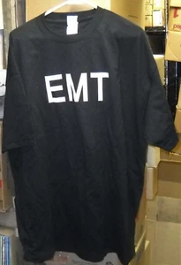 EMT Emergency Medical Technician Black 2-Sided T-Shirt (2XL) BRAND NEW SEALED - Picture 1 of 2