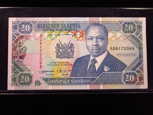 Kenia 20 Schilling 1993 P31 Zentralbank Shilingi Benki Kuu h2069 Geld - Bild 1 von 2
