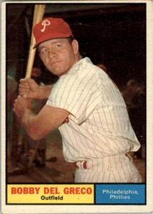 1961 Topps #154 Bobby Del Greco - GOOD