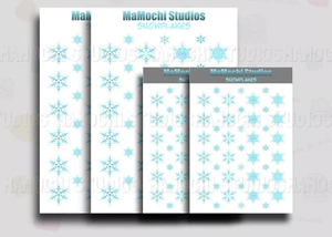 Pegatinas planificadoras mini copos de nieve de invierno, manualidades de Navidad, rellenos de medias NUEVO - Imagen 1 de 11