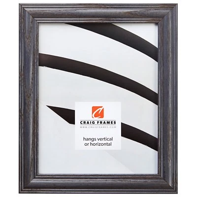 Craig Frames Wiltshire 440, 1.25" Riverstone Gray Solid Wood Picture Frame - Image 1 of 4