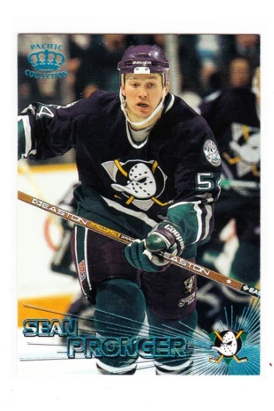 1997 1997-98 PACIFIC SEAN PRONGER ICE BLUE PARALLEL 156 ANAHEIM DUCKS - Image 1 of 1