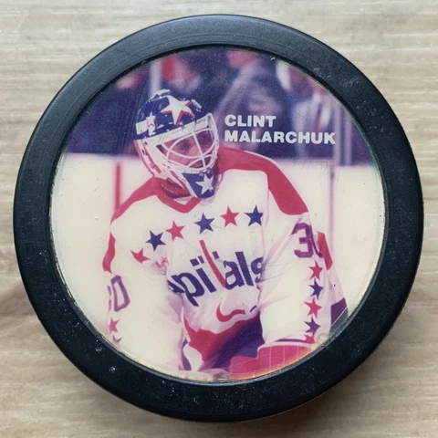 CLINT MALARCHUK WASHINGTON CAPITALS NHL HOCKEY PUCK PLAYER STAR PUCK Cover