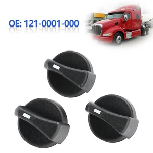 3pcs AC Heater Control Knobs 121-0001-000 for Peterbilt 330 335 379 387 A2 - Picture 1 of 14