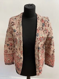 Marks & Spencer Cotton Embroidery Cardigan Size UK 8 - Picture 1 of 8