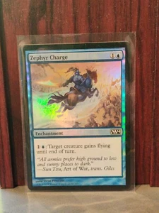 Zephyr Charge #82 FOIL MTG 2014 / M14 NM+ Magic the Gathering - Picture 1 of 3