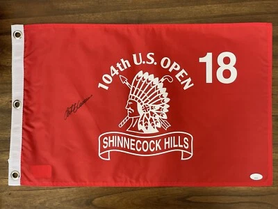 Retief Goosen Signed 2004 US Open Pin Flag JSA COA Shinnecock Hills Golf - Image 1 of 2