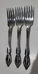 Oneida Raphael 3 Salatgabeln 6 3/4" Unterscheidung Deluxe HH Edelstahl - Bild 1 von 6