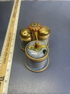 Juego de condimentos vintage Noritake Lusterware pintado a mano sal pimienta mostaza servir - Imagen 1 de 15