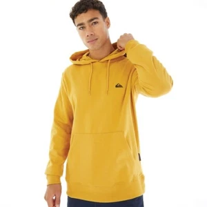 QUIKSILVER BASIC MENS HOODIE MUSTARD EQYFT04951 YLC0 SIZES M - XXL - Picture 1 of 2