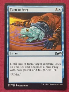 Magic The Gathering 2015 CORE SET M15 TURN TO FROG blue card MTG - Picture 1 of 2