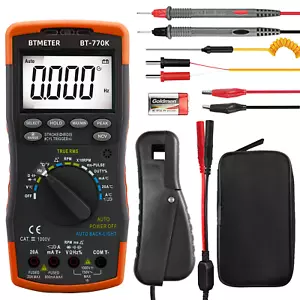 Automotive Multimeter Engine Analyzer Kit True RMS AC/DC Tach Dwell Clamp Meter - Foto 1 di 15