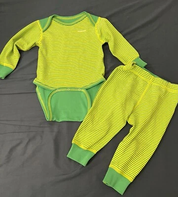 Patagonia 两件 Capilene 3 服装绿色 6 个月 — 第 1/4 张图片