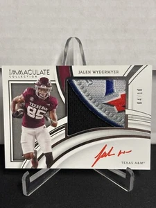 Parche de cuenco premium Immaculate Collegiate Jalen Wydermyer 2022/10 SSP RC automático - Imagen 1 de 2