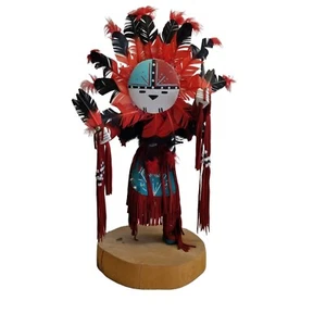 Native American Kachina Doll Wooden Large Sun Face Handmade SIGNED Begay 2 foot - Picture 1 of 19