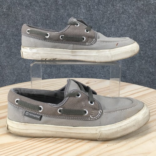 Scarpe Converse donna 8 5 Sea Star Ox Boat grigio tela top casual 121761