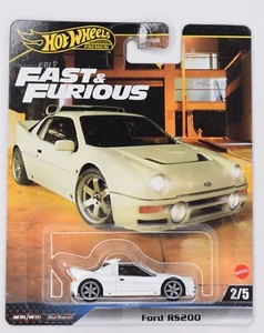 2024 Hot Wheels Premium White Ford RS200 Fast & Furious: Car 2/5 - Picture 1 of 1