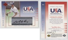 2005 USA Baseball National Team Alumni Signatures Black Ink Michael Aubrey Auto