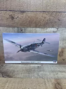 HASEGAWA MESSERSCHMITT Bf109T-2 “JG77” FIGHTER PLANE 1/48 Sealed - Picture 1 of 5