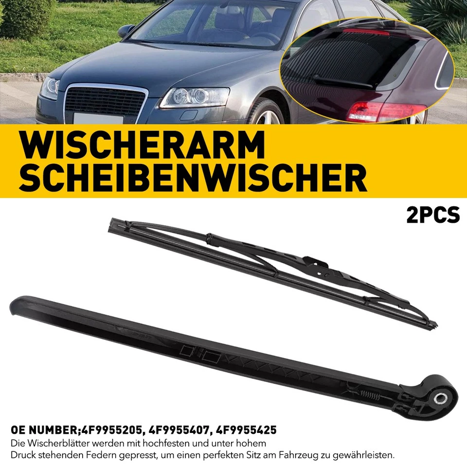 Heckscheibenwischer Wischerarm Hinten Für Audi A3 8p B6 B7 A4 Avant Sportback 2x - Bild 1 von 4