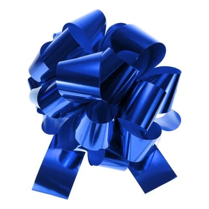 16" Extra Large Pull Bow Car Gift Wrapping Bows Ribbon Big Gift Bow, Blue - Picture 1 of 7