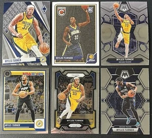6 Card Basketball Lot Myles Turner Indiana Pacers Rookie, Mosaic, Phoenix & More - Picture 1 of 8
