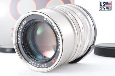 US Duty Free [N MINT+++ in Box] Contax Carl Zeiss Sonnar T* 90mm f2.8 Lens  #252 - Image 1 of 4