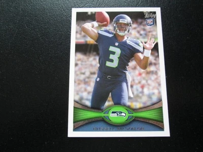 Tarjeta de fútbol americano de novato Russell Wilson 2012 Topps # 165 casi nueva+ Foto 1 de 2