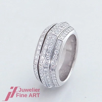 PIAGET Ring - Brillanten (Diamant) - 18K/750 Weißgold - Größe 53 - ges. ca. 3ct - Bild 1 von 4
