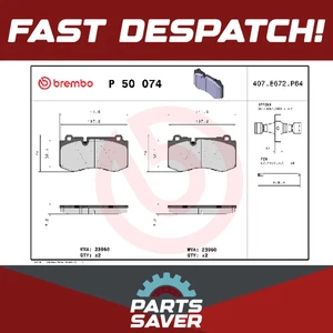 Bremsbeläge Satz passt für Mercedes S300 W221 3.0 vorne 06 bis 13 M272.946 Brembo NEU - Bild 1 von 8
