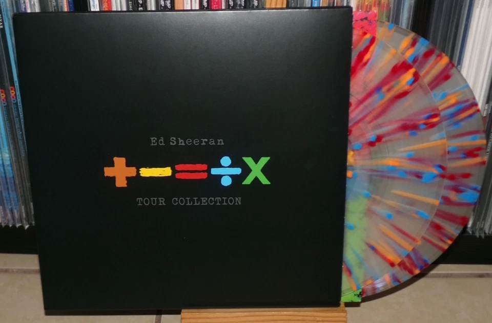 ED SHEERAN TOUR COLLECTION # 1688 MULTI SPALATTER COLORS LP BAD HABITS SHIVERS - Image 1 of 4